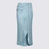 Simkhai Skirt In <p>light Blue Elisabetta Midi Skirt From Jonathan  Featuring Wovens Draped, Mid Length, Regul