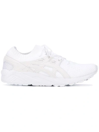 Asics Gel-kayano Knitted Trainers In White H705n 0101 - White