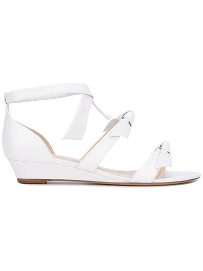 Alexandre Birman 'gianna' Low Wedge Sandals In White