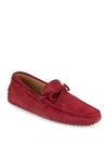 TOD'S SUEDE TIE MOCCASINS,0400094733970