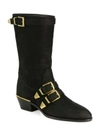 CHLOÉ Susanna Buckled Leather Boots