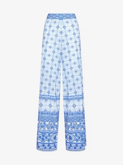 Alice And Olivia Trousers In Greek Tile