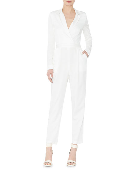 cream jumpsuit with sleeves