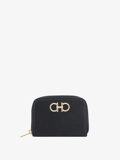 Ferragamo Card Holder In Black