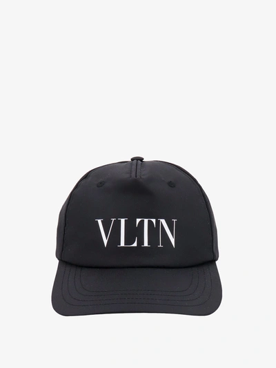 Valentino Garavani Vltn-print Cap In Black