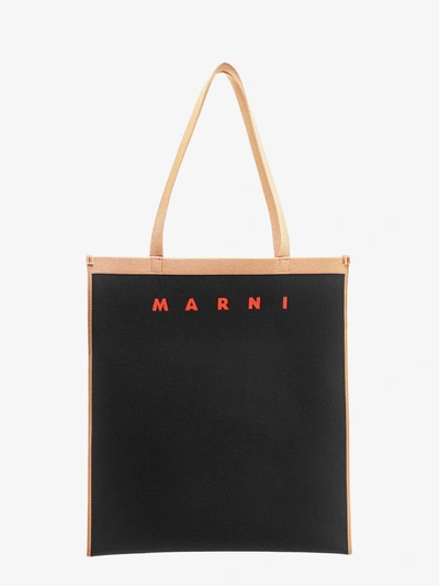 Marni Shopping Bag In Black