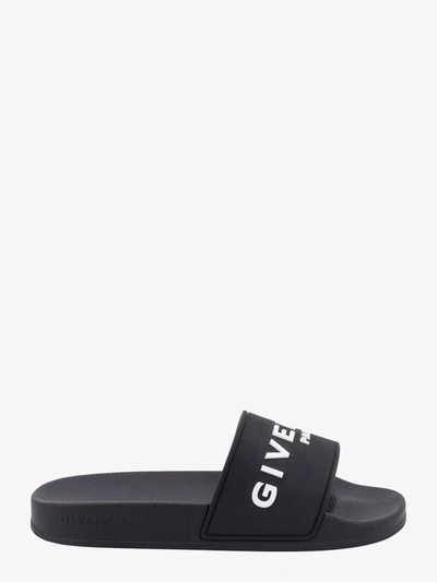 Givenchy Logo Slide Sandal In Black