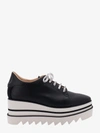 Stella Mccartney Sneakelyse Vegan Logo Platform Loafers In Black