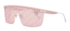 DIOR CLUB M1U PINK SHIELD SUNGLASSES