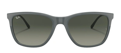 Ray Ban 0rb4344 653671 Square Sunglasses In Grey