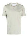 Brunello Cucinelli Chest-pocket Cotton T-shirt In Green