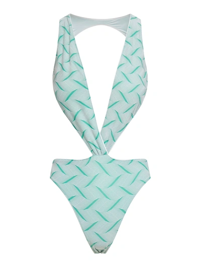 Sucrette Dia One Piece Swimsuit In Green