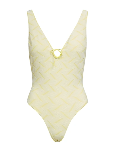 Sucrette Kylie One Piece Swimsuit In Yellow & Orange