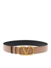 Valentino Belt H. 40 Reversibile Vlogo Signature In Brown