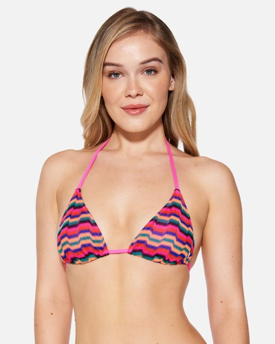 Inmocean Women's Zumba Stripe Itsy Bitsy Top In Electric Pink