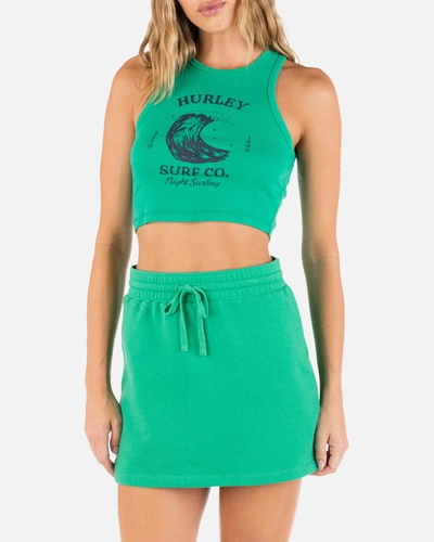 Inmocean Women's Night Sessions Cropped Baby Tank Top In Vibrant Mint