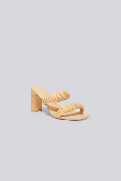 Simkhai Divine Raffia Strap Sandal In Natural