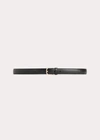 Totême Slim Trouser Leather Belt Black In Black