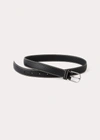 Totême Slim Trouser Leather Belt In Black Grain