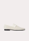 Totême Canvas And Leather Loafers In White