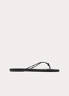 Totême The Knot Suede Thong Sandals In Black