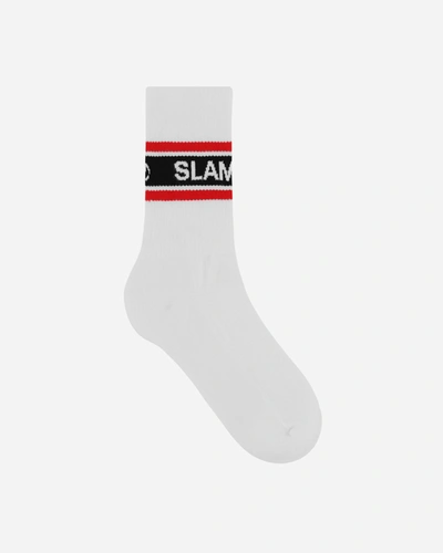 Slam Jam 3-pack Logo Jacquard Socks In White