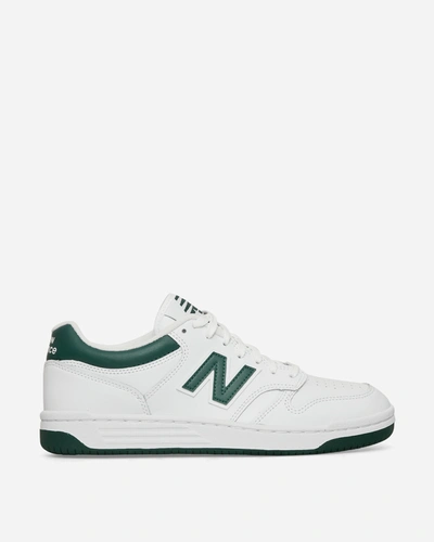 New Balance 480 "white/nightwatch Green" Sneakers In White/green/grey