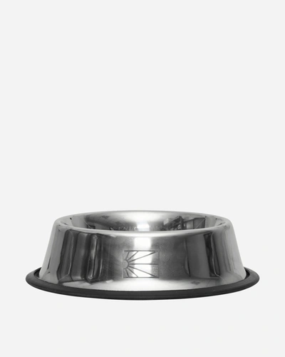 Paccbet Keep Dancing Dog Bowl Metal Silver In Grey