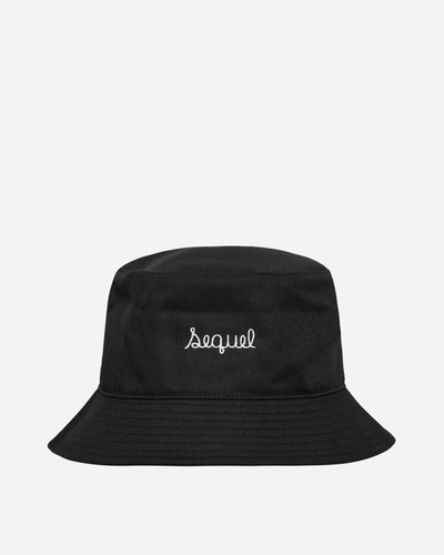 Sequel Logo Bucket Hat In Black