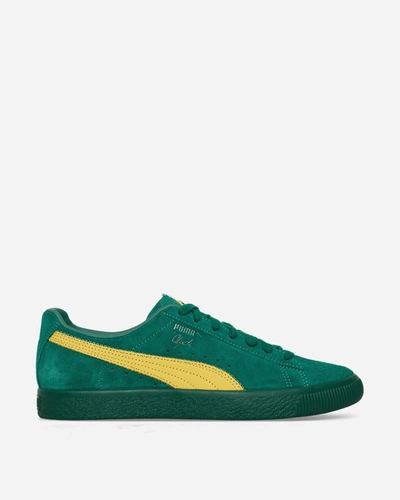 Puma Clyde Super  Man Sneakers Green Size 12 Cowhide In Multicolor