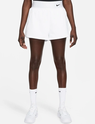 Nike Court Dri-fit Advantage Tennis Shorts In White