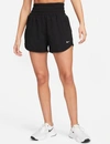 Nike One Dri-fit High-waisted 3-inch 2-in-1 Shorts In Black