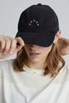 Varley Franklin Logo-embroidered Chenille Cap In Black