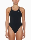 Nike Hydrastrong Solid Spiderback 1-piece Swimsuit In Black