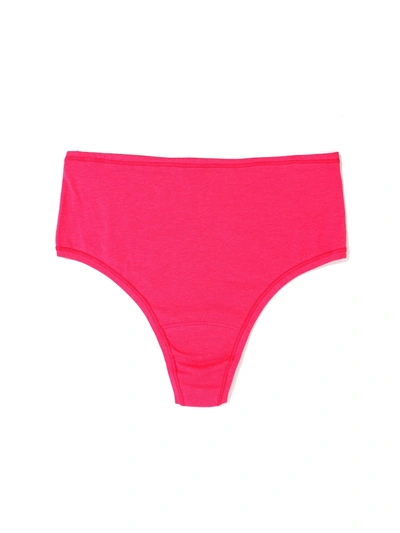 Hanky Panky Playstretch Hi-rise Thong In Pink