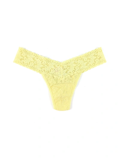 Hanky Panky Stretch Lace Traditional-rise Thong In Multicolor