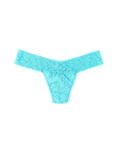 Hanky Panky Signature Lace Low Rise Thong Island Blue Sale