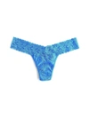 Hanky Panky Signature Lace Low Rise Thong Sale In Blue