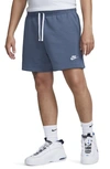 Nike Mens  Club Flow Shorts In Diffused Blue/white/white