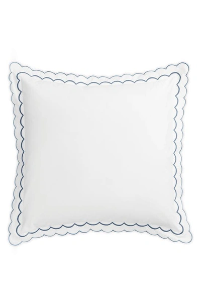 Matouk India Euro Sham In Hazy Blue