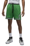 Jordan Dri-fit Essential Diamond Mesh Basketball Shorts In Green