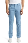 AG EVERETT SUEDED STRETCH SATEEN STRAIGHT FIT PANTS