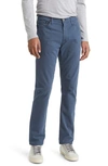 AG EVERETT SUEDED STRETCH SATEEN STRAIGHT FIT PANTS