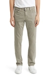 AG EVERETT SUEDED STRETCH SATEEN STRAIGHT FIT PANTS