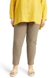 Eileen Fisher Slim Ankle Pants In Cobblestone