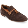 Thomas & Vine Men's Hawthorn Apron Toe Tassel Loafer Dress Shoes In Brown