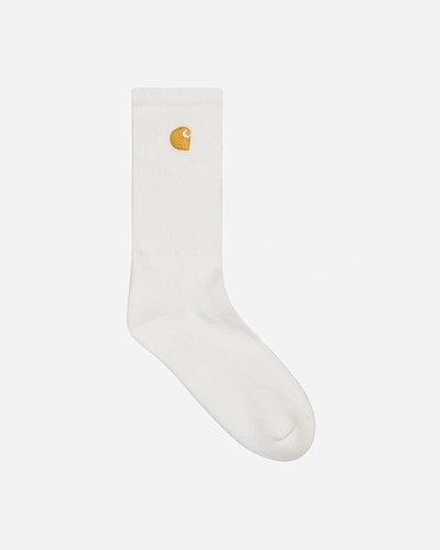 Carhartt Heritage Embroidered Logo Socks - 白色 In White