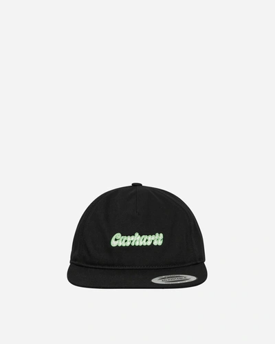 Carhartt Liquid Script Baseball Cap In Black  