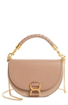 Chloé Small Marcie Colorblock Leather Top Handle Bag In Woodrose