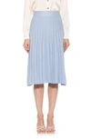 Alexia Admor Eliza Pleated Knit Skirt In Halogen Blue